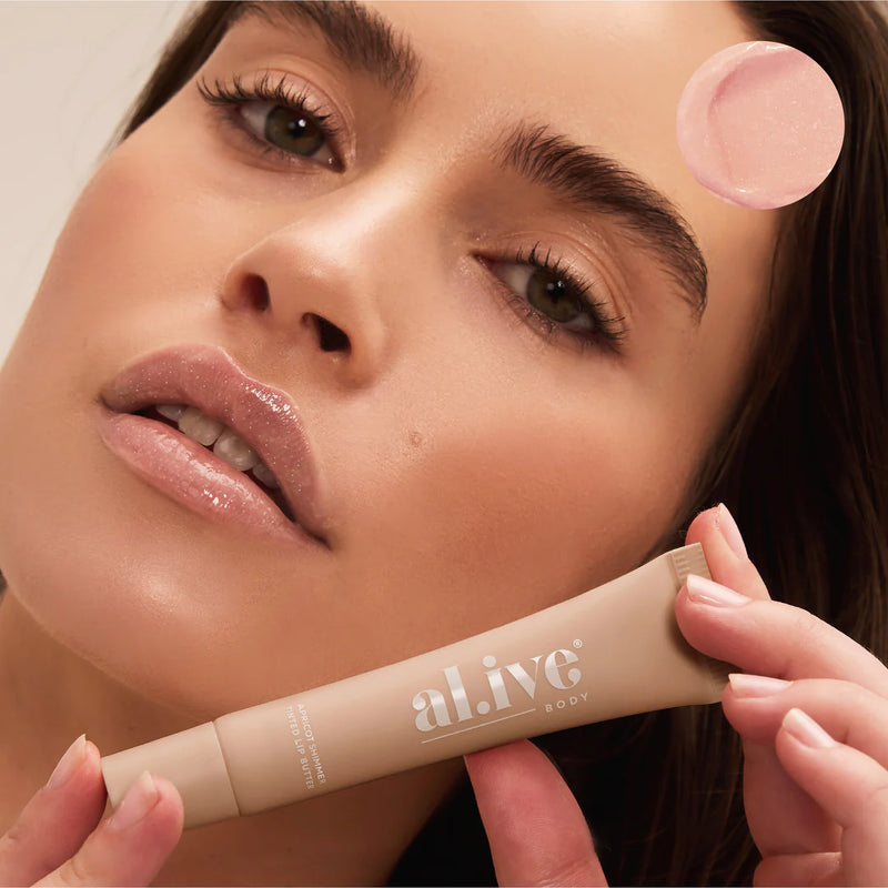 AL.IVE BODY TINTED LIP BUTTER APRICOT SHIMMER