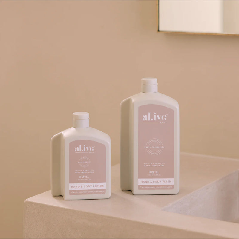 AL.IVE BODY HAND & BODY LOTION REFILL APRICOT & SWEET FIG