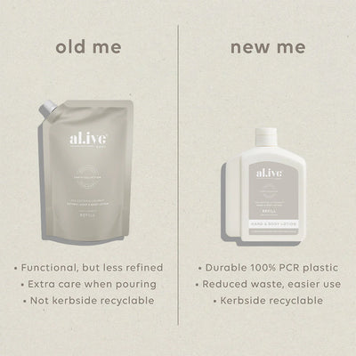 AL.IVE BODY LOTION REFILL 650ML SEA COTTON & COCONUT