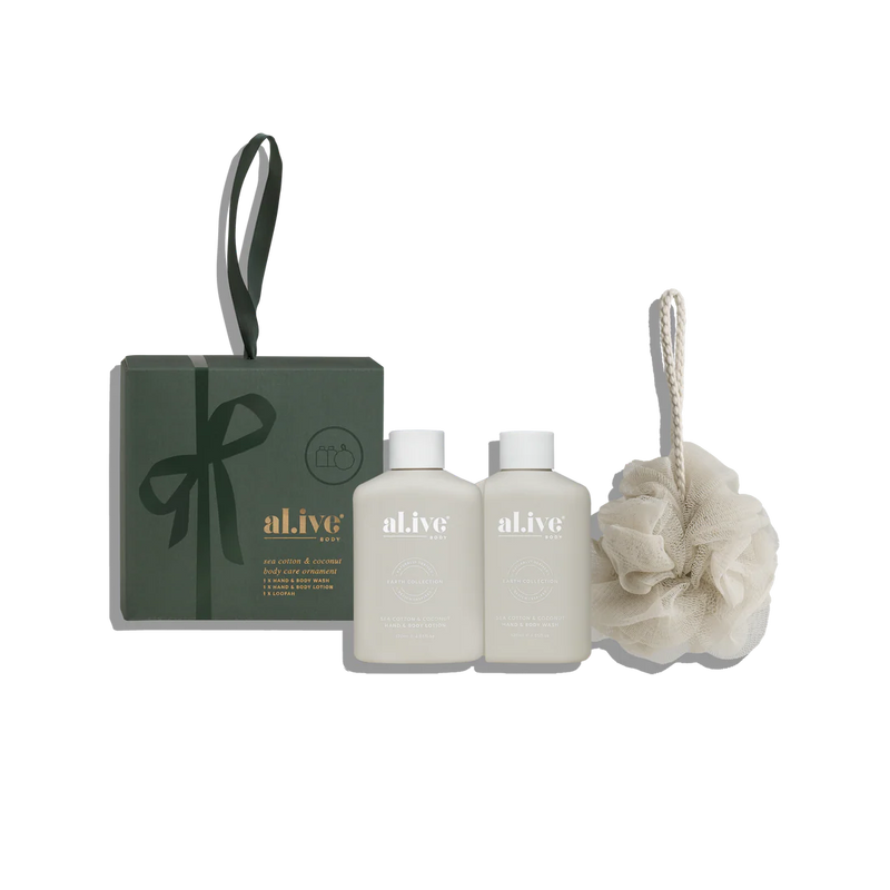AL.IVE BODY SEA COTTON & COCONUT BODY CARE TRAVEL ORNAMENT