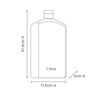 AL.IVE BODY 1LTR WASH REFILL SEA COTTON & COCONUT