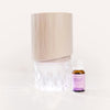 LIVELY LIVING AROMA PETAL CRSTAL LIGHT DIFFUSER + BONUS OIL - NUDE BROWN