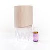 LIVELY LIVING AROMA PETAL CRSTAL LIGHT DIFFUSER + BONUS OIL - NUDE BROWN