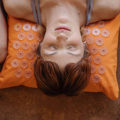 SHAKTI PREMIUM ACUPRESSURE PILLOW ORANGE
