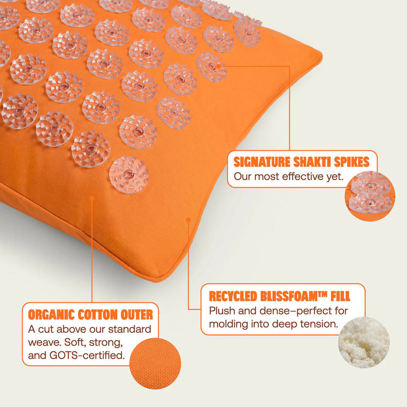 SHAKTI PREMIUM ACUPRESSURE PILLOW ORANGE