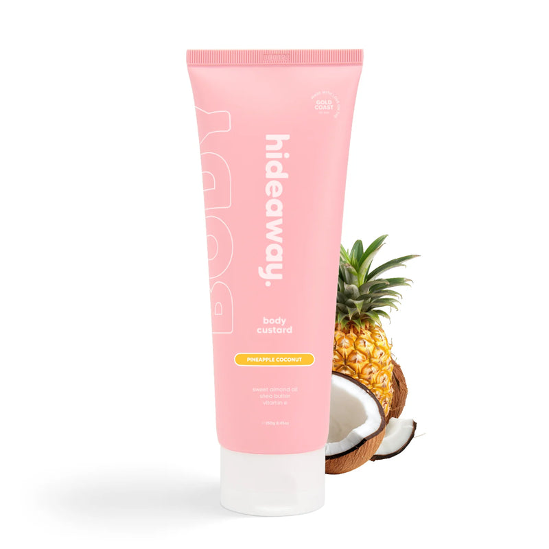 HIDEAWAY BODY CUSTARD PINEAPPLE COCONUT