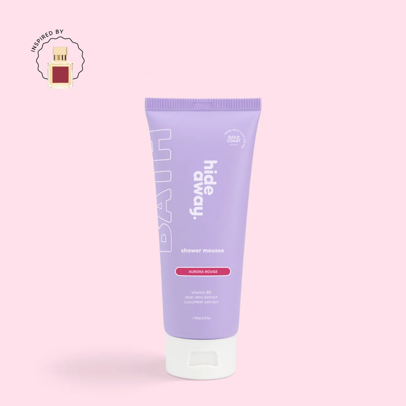 HIDEAWAY BODY SHOWER MOUSSE AURORA ROUGE