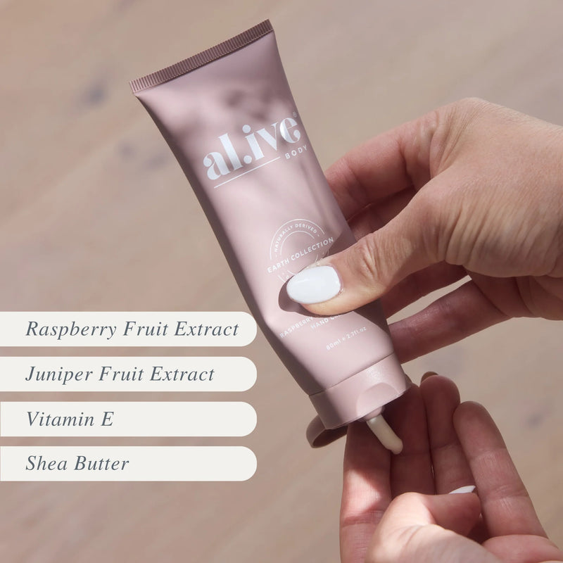 AL.IVE BODY RASPBERRY BLOSSOM & JUNIPER HAND CREAM