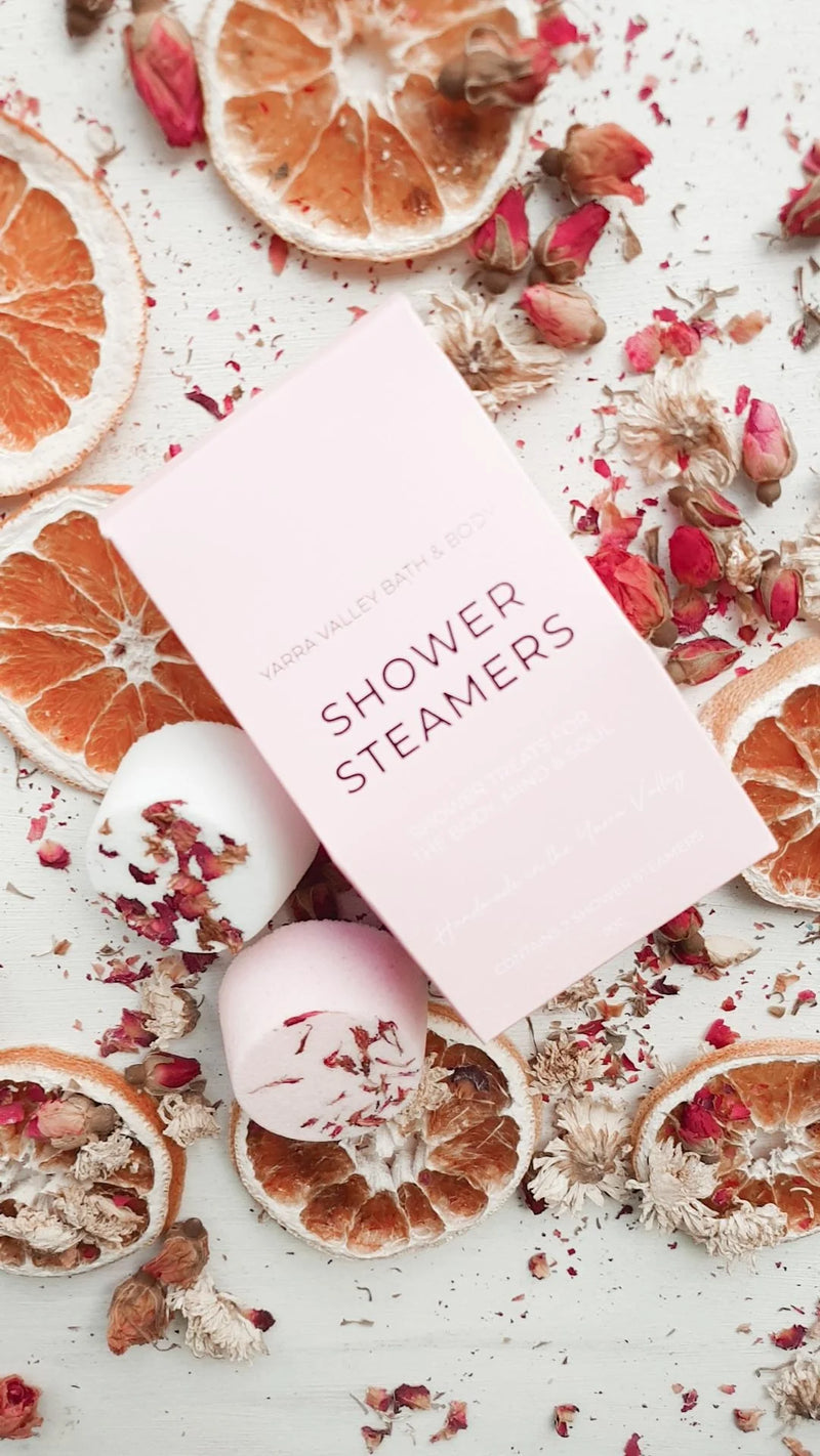 YARRA VALLEY BATH & BODY SHOWER STEAMERS TWIN BOX ROSE