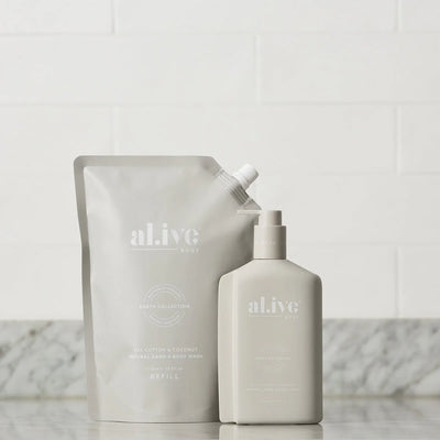 AL.IVE BODY SEA COTTON & COCONUT WASH REFILL