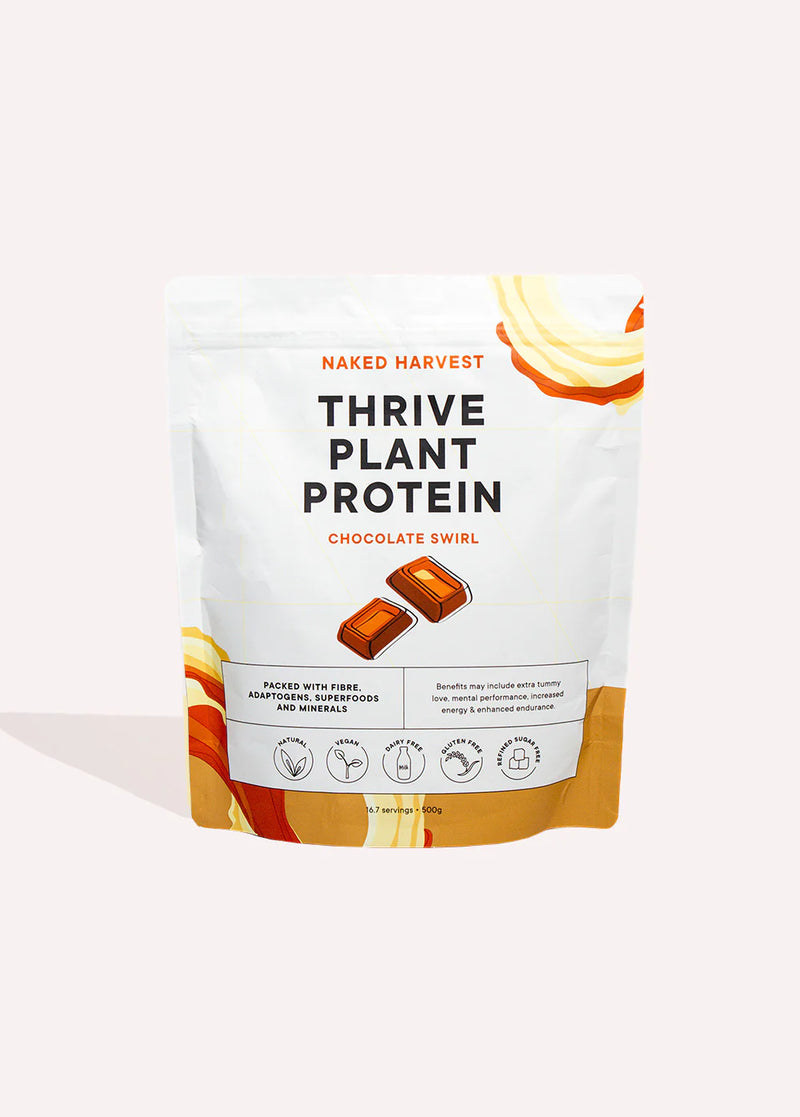 NAKED HARVEST THRIVE PLANT PROTEIN CHOCOLATE SWIRL 1.2KG