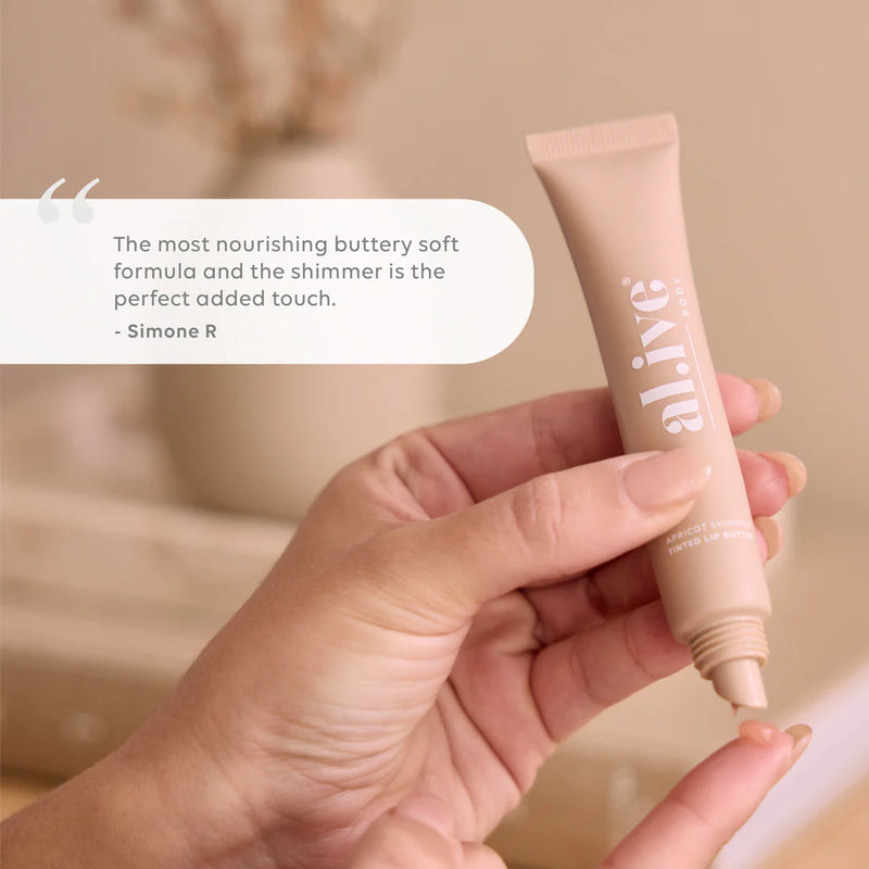 AL.IVE BODY TINTED LIP BUTTER APRICOT SHIMMER