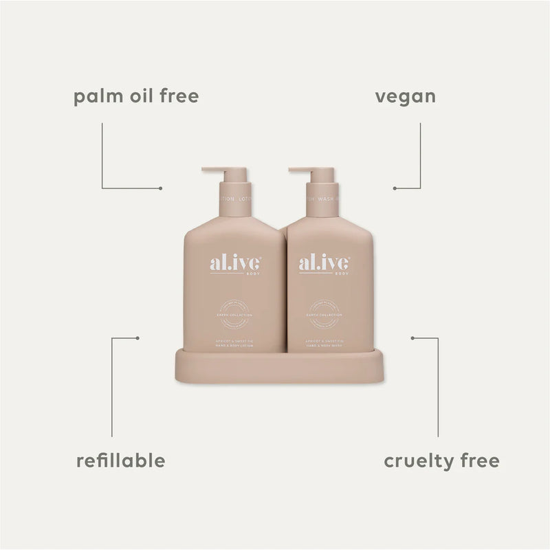 AL.IVE BODY WASH & LOTION APRICOT & SWEET FIG