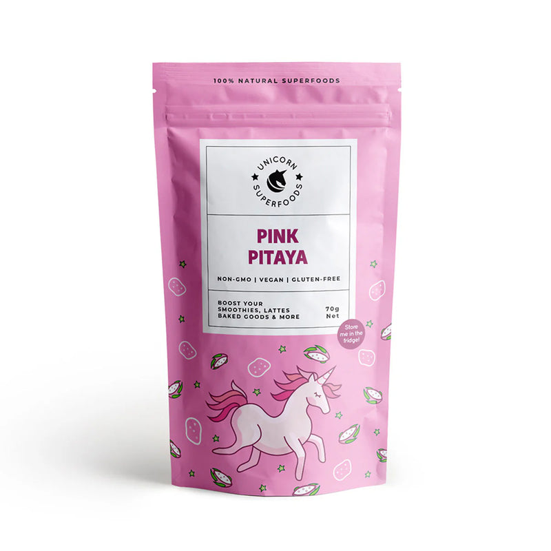 UNICORN SUPERFOODS FREEZE DRIED PINK PITAYA POWDER 70G