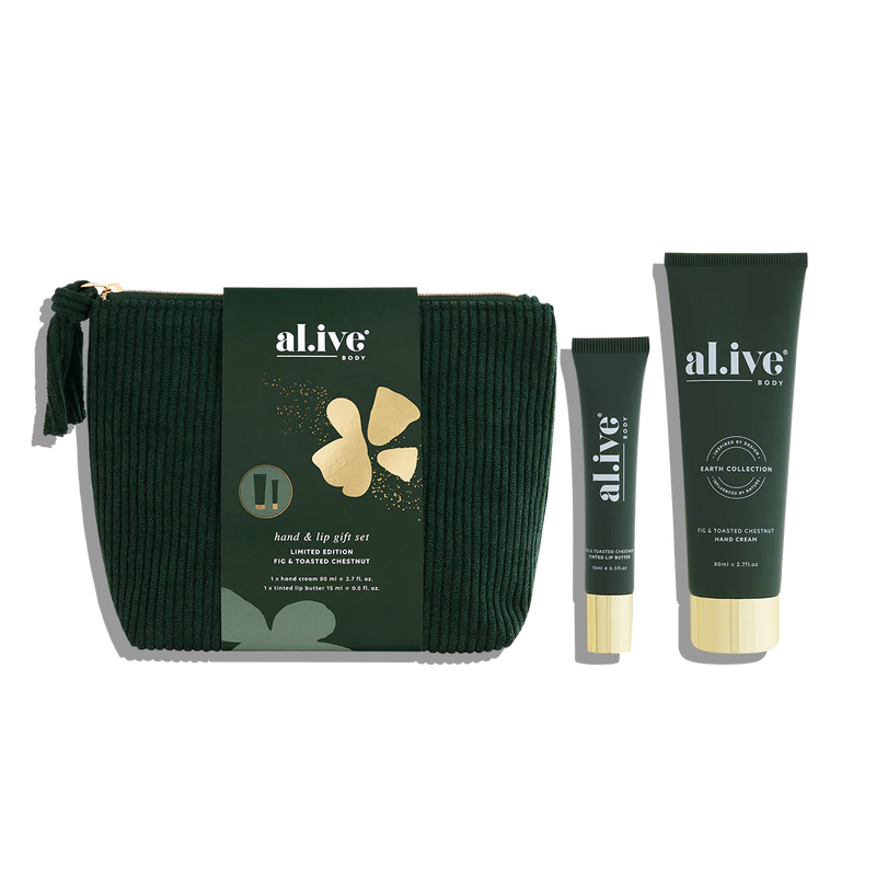 AL.IVE BODY HAND & LIP GIFT SET-FIG & TOASTED CHESTNUT