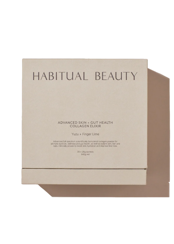 HABITUAL BEAUTY ADVANCED SKIN + GUT HEALTH COLLAGEN ELIZIR- YUZU & FINGER LIME