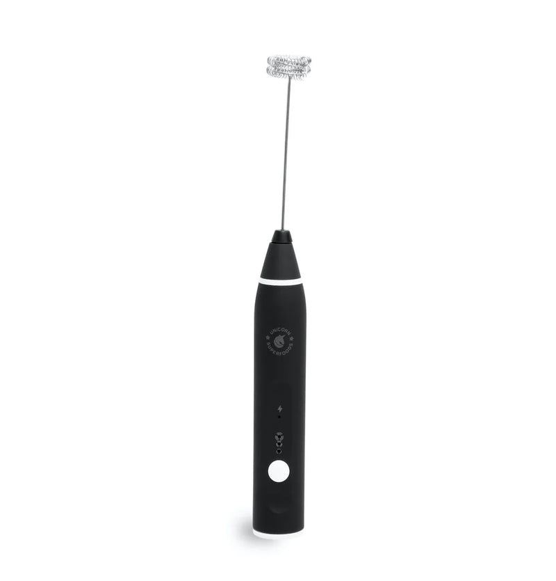UNICORN SUPERFOODS HANDHELD MILK FROTHER BLACK