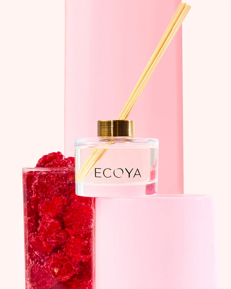 ECOYA MINI REED DIFFUSER ROSEWATER & RASPBERRY