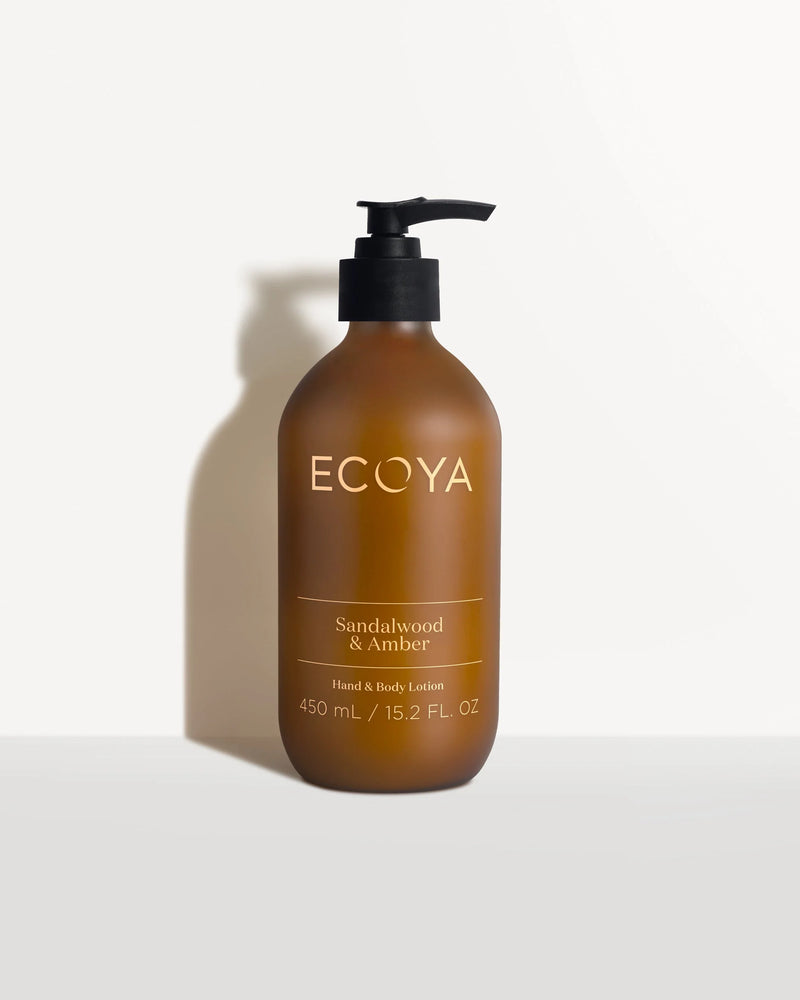 ECOYA HAND & BODY LOTION SANDALWOOD & AMBER