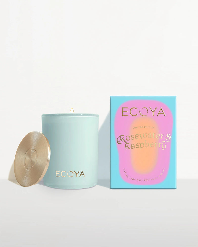 ECOYA MADISON CANDLE ROSEWATER & RASPBERRY