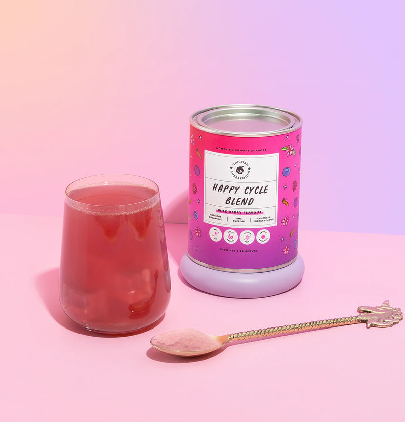 UNICORN SUPERFOODS HAPPY CYCLE BLEND WILD BERRY FLAVOUR