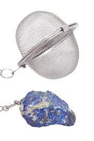 RAW CRYSTAL TEA STRAINER LAPIS LAZULI