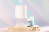 LIVELY LIVING AROMA PETAL CRSTAL LIGHT DIFFUSER + BONUS OIL - NUDE BROWN