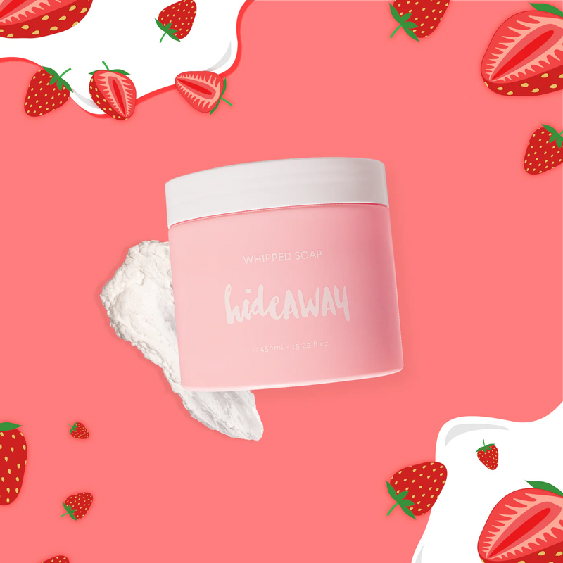 HIDEAWAY WHIPPED SOAP  STRAWBERRY GELATO