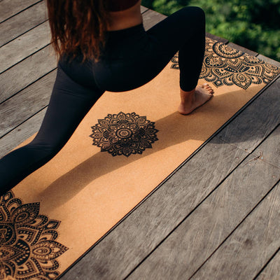 YOGA DESIGN LAB 3.5mm CORK YOGA MAT - MANDALA