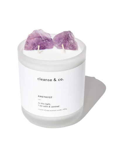 CLEANSE & CO CANDLE - AMETHYST CALM & CENTRED