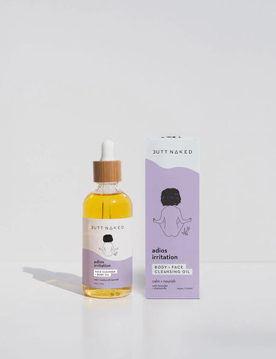 BUTT NAKED ADIOS IRRITATION BODY + FACE CLEANSING OIL
