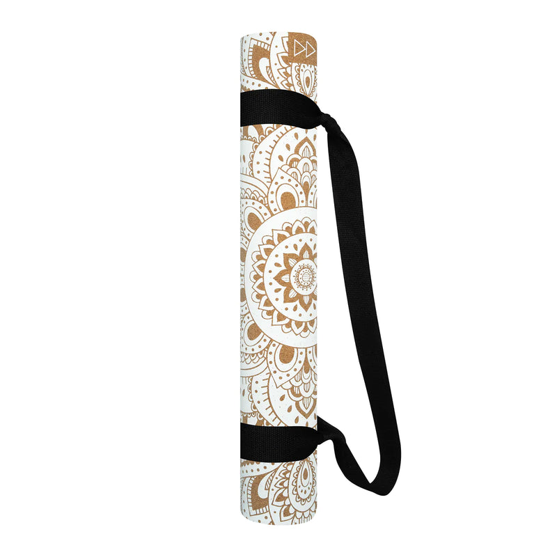 YOGA DESIGN MAT TRAVEL MAT MANDALA WHITE 1.5MM