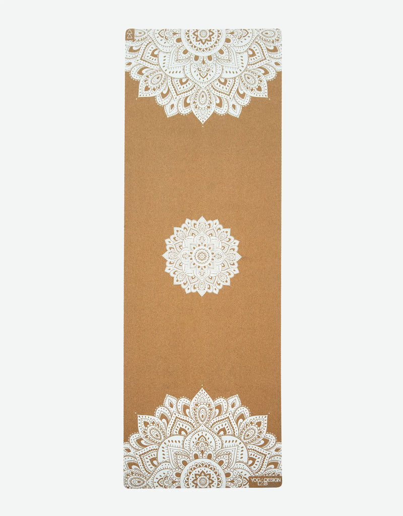 YOGA DESIGN MAT TRAVEL MAT MANDALA WHITE 1.5MM