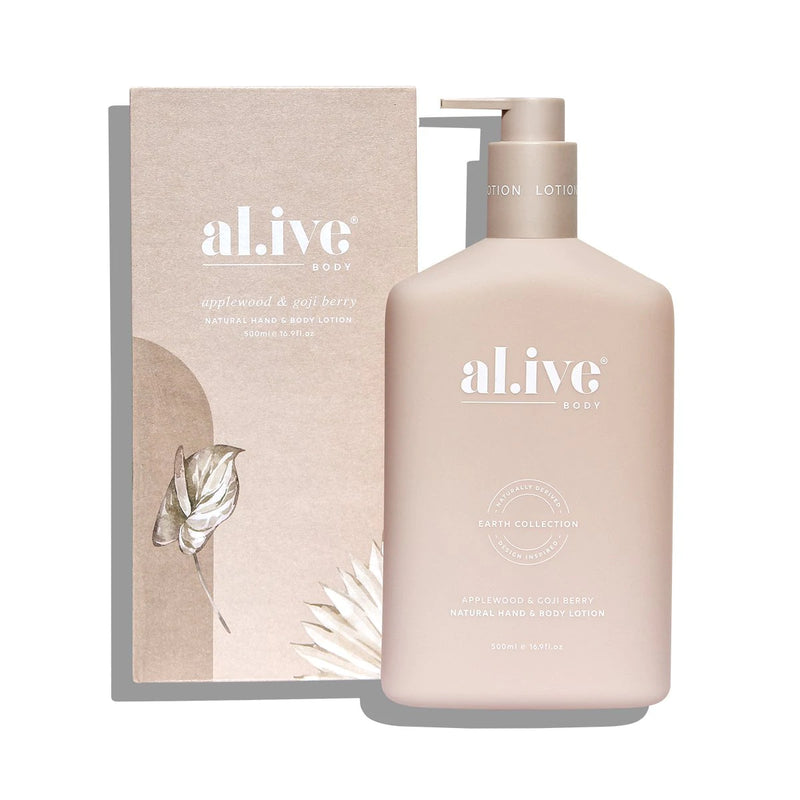 AL.IVE BODY HAND & BODY LOTION - APPLEWOOD & GOJI BERRY