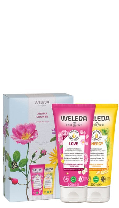 WELEDA AROMA SHOWER LOVE & ENERGY DUO PACK