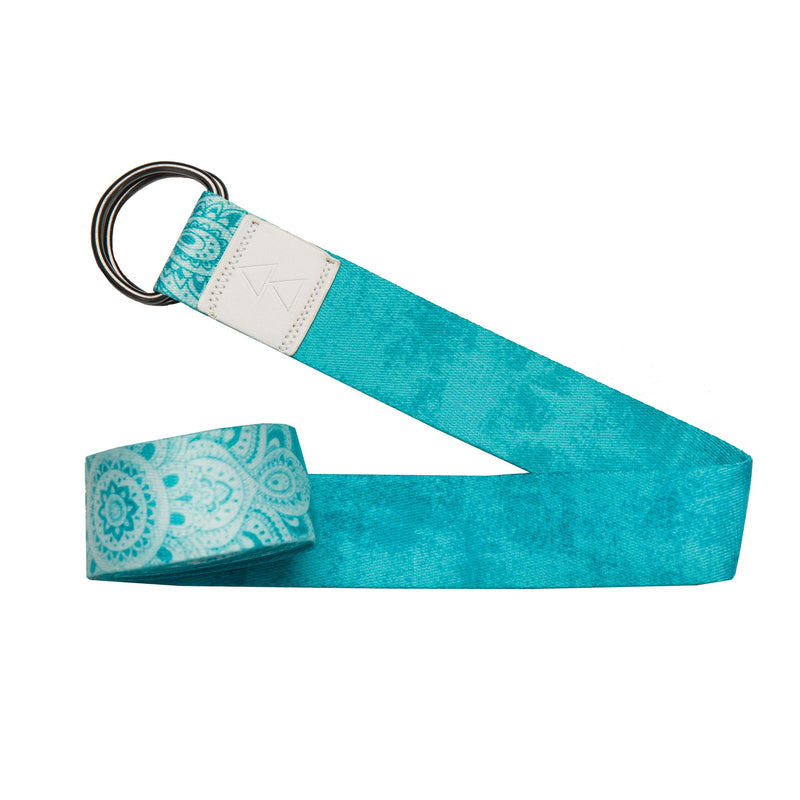 YOGA DESIGN LAB YOGA STRAP - MANDALA TURQUOISE