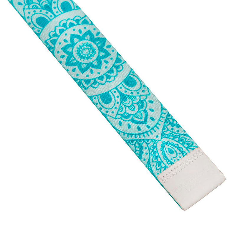 YOGA DESIGN LAB YOGA STRAP - MANDALA TURQUOISE