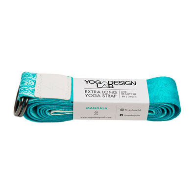 YOGA DESIGN LAB YOGA STRAP - MANDALA TURQUOISE