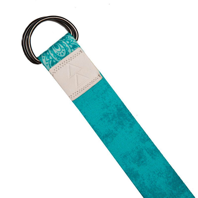 YOGA DESIGN LAB YOGA STRAP - MANDALA TURQUOISE